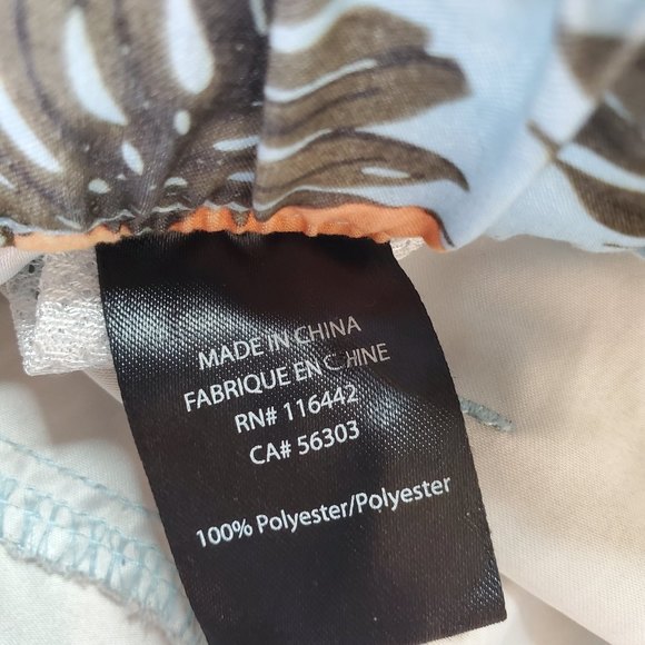 Empyre men's tropical floral Hawaii print swim board shorts size large - Picture 6 of 12